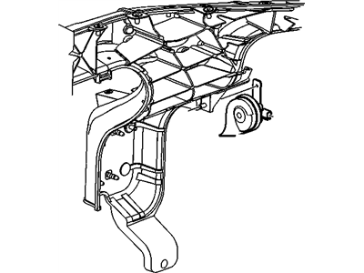 GM 22915863 Horn Assembly, Single (Low Note)