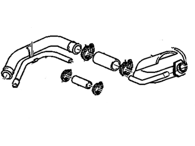 1999 GMC Jimmy Fuel Filler Hose - 15026401