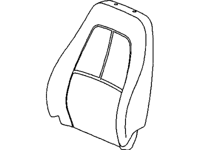 GM 15893025 Cover Asm,Passenger Seat Back Cushion *Gray