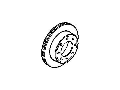 GM 15712801 Rear Brake Rotor