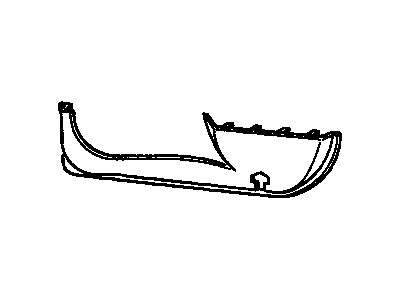 GM 22580083 Panel Assembly, Front Side Door Front Seat Belt Retractor Trim Fuel Injection*Graphite