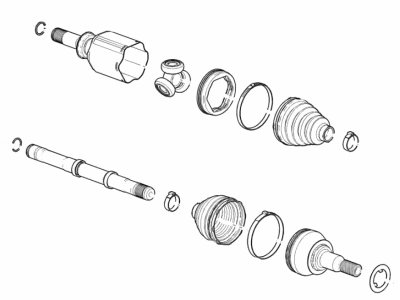 GM 84210421 Boot Kit, Front Wheel Drive Shaft Inner