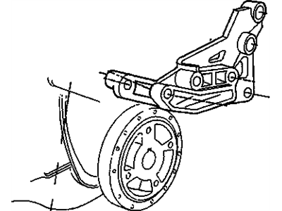 GM 14102622 Bracket, Generator & Drive Belt Tensioner *Jet Black