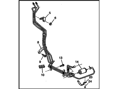 GM 15027204 Pipe,Fuel Feed & Evap Emission & Return Front