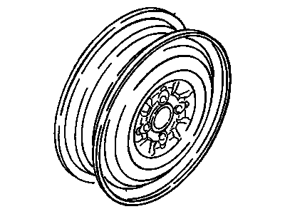 GM 94476708 Wheel Rim, Front, Rear Or Spare