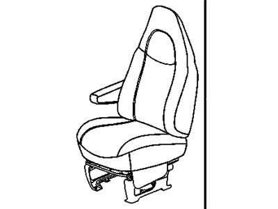 GM 15931686 Seat Assembly - Driver *Pewter I
