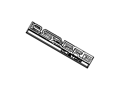 GM 20576641 Plate Assembly, Name Rear Fender Outer Panel "Le Sabre Custo