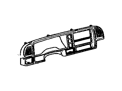 GM 15717710 BEZEL, Instrument Cluster