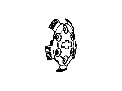 GM 9595900 Hub Cap ASSEMBLY *Sprk Silver