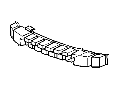 GM 15886100 Absorber,Front Bumper Fascia Energy