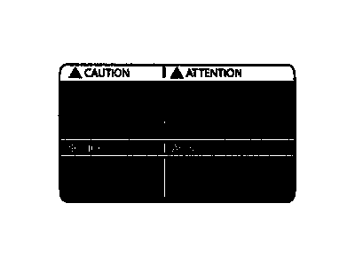 GM 92202313 Label, A/C Refrigerant Caution