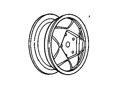 GM 14102441 Wheel Rim Assembly, 15 X 6