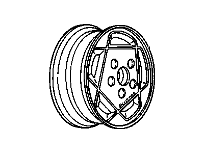 GM 10147980 Wheel Rim, 16 X 6.5 *Cast Aluminum. 44.0 Mm Offset