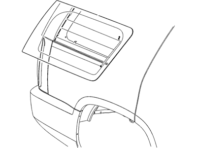 GM 10385139 Window Assembly, Body Side Rear