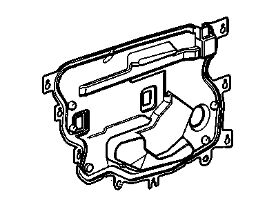 GM 25841524 Deflector Assembly, Rear Side Door Water