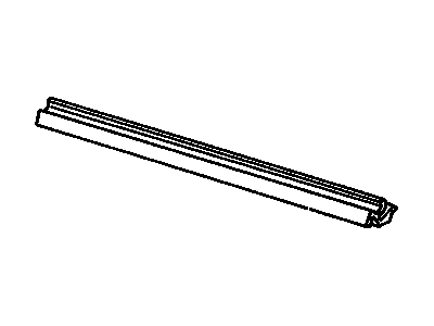 GM 10227341 Sealing Strip Assembly, Front Side Door Bottom Auxiliary *Black