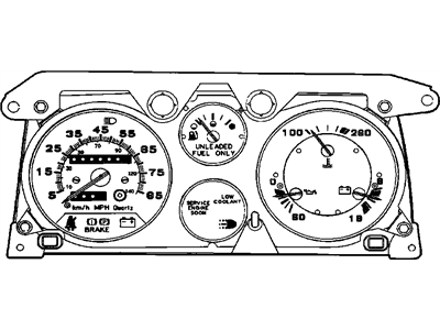 1990 Chevrolet G20 Instrument Cluster - 16153505