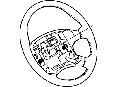 GM 16824028 Steering Wheel Assembly *Graphite