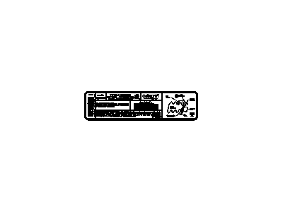 GM 12567719 Label, Vehicle Emission Control Information