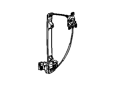 GM 15771354 Rear Side Door Window Regulator