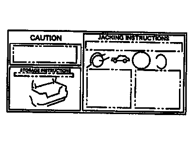 GM 94857418 Label,Jack Stowage