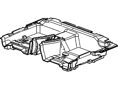 GM 20787223 Carpet Assembly, Rear Floor Panel *Ebony