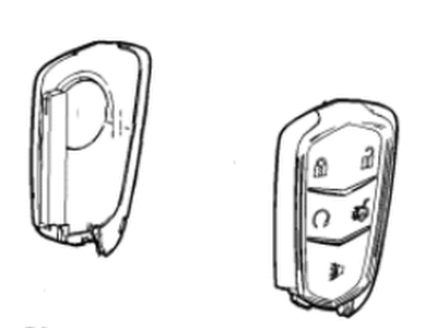 13598528 GM Remote Control Door Lock & Theft Deterrent Transmitter Illustration 1 of 1