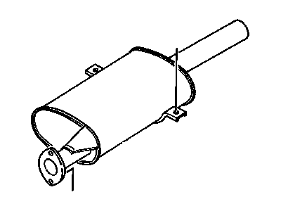 GM 94482188 Exhaust Muffler Assembly