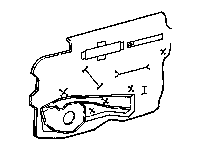 GM 25637316 Deflector Assembly, Front Side Door Water
