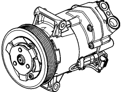 GM 13414020 Compressor, Air Conditioner