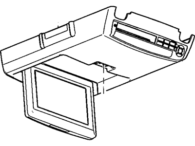 GM 15868265 Display Assembly, Video (W/ Video Disc Player)*Gray L