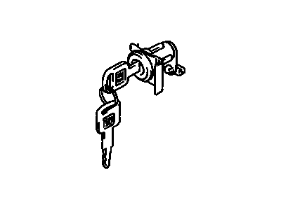 1992 Chevrolet Tracker Door Lock Cylinder - 96068547