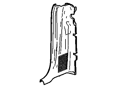 GM 10384236 Panel Assembly, Body Side Rear Lower Trim *Medium Duty Dark Pewter