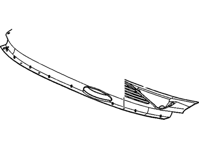 25843112 GM Panel Assembly, Air Inlet Grille Illustration 1 of 1