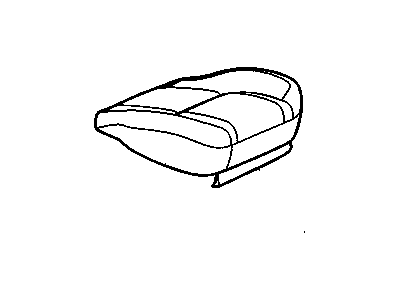 25863508 GM Passenger Seat Cushion Cover Ebony Illustration 1 of 1