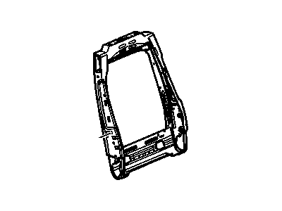 20951083 GM Passenger Seat Back Cushion Frame Assembly Illustration 1 of 1