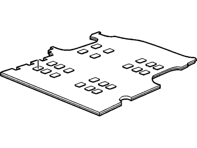 GM 15013427 Mat Assembly, Floor Rear <Use 1C1M*Black