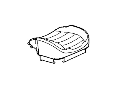 19127881 GM Cover,Passenger Seat Cushion *Ebony Illustration 1 of 1