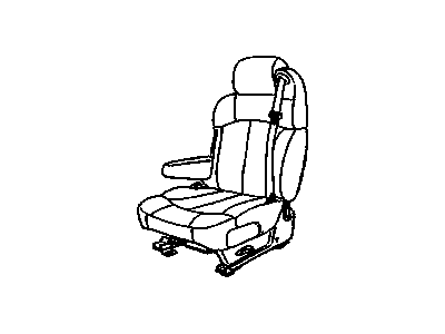 GM 19126915 Seat Asm,Driver (W/ Belt) *Pewter