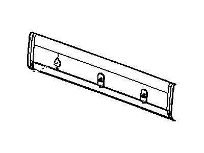 GM 10371629 Molding Assembly, Rear Window Lower Garnish *Neutral