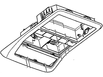 GM 22966691 Console Assembly, Roof *Titanium