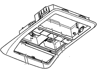 22966691 GM Console Assembly, Roof *Titanium Illustration 1 of 1