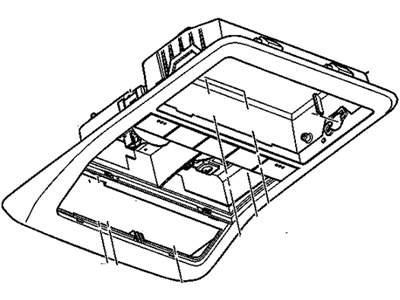 GM 23132305 Console Assembly, Roof *Titanium