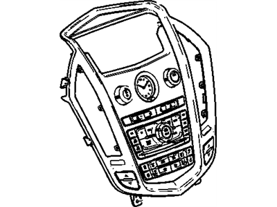 GM 20982232 Control Assembly, Amplitude Modulation/Frequency Modulation Stereo & Clock & Audio Di