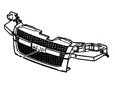 GM 19210537 Grille Kit,Radiator *Paint To Match *Paint To Mat