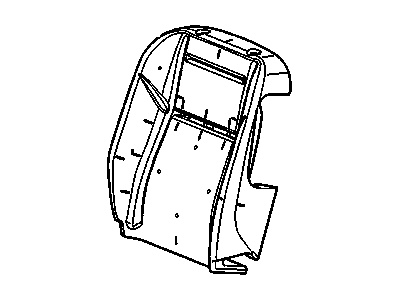 19152731 GM Driver Seat Back Cushion Pad Assembly Illustration 1 of 1
