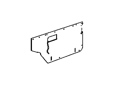 GM 21098018 Deflector,Front Side Door Water