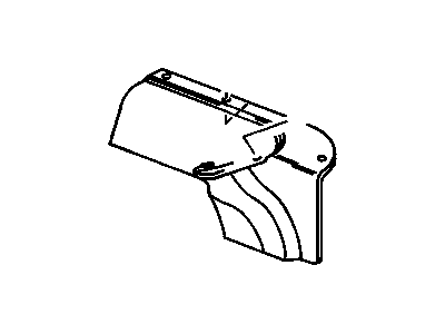 GM 16675643 Rear Quarter Trim Panel 16675643 GM Rear Quarter Trim Panel Illustration 1 of 1