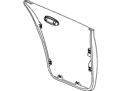 GM 15242066 Panel Asm,Rear Side Door Outer