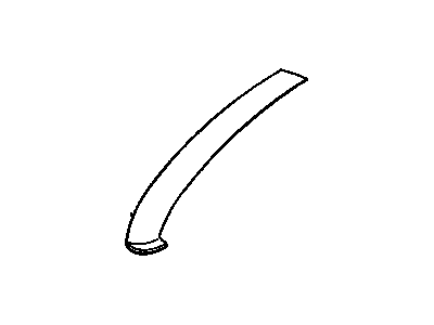 GM 10432842 Molding Assembly, Windshield Side Upper Garnish <Use 1C2N*Very Dark Gray